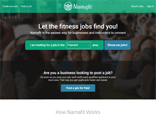 Tablet Screenshot of namafit.com